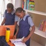 Student in a AMG Foundation Library